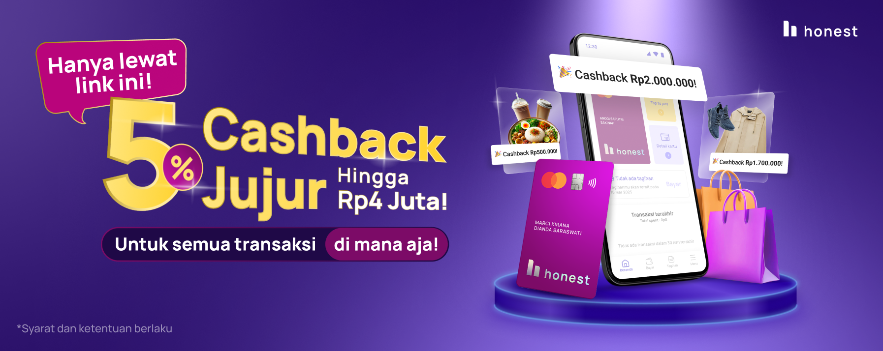 Honest Card — Sponsor Resmi clippro